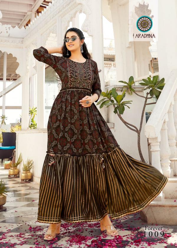 Aradhna Fashion Forever 1 Rayon Wear Long Kurti Collection